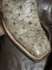 Black Jack Men's Ostrich Leather Western Boots Star Design Black Tan Size 12  — photo 7