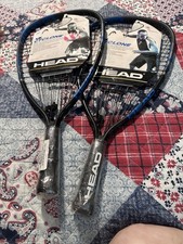 2 New HEAD - Metallic MX Cyclone 3 5/8 Racquetball Racquets