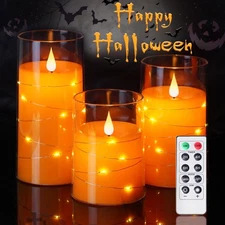 Homemory Halloween Orange 3 inches (D) x 3 (W) x 6 (H), 