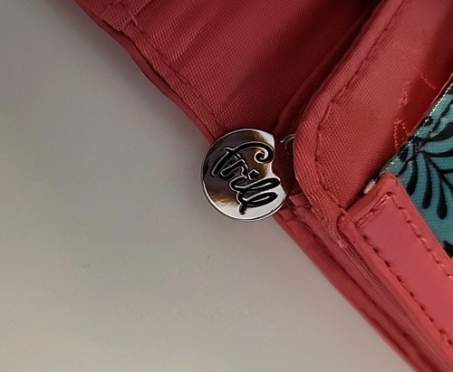 Vera Bradley nicht mehr produziert 2011 Happy Snails Organizer Clutch Akkordeon Klappe Geldbörse - Bild 5 von 5