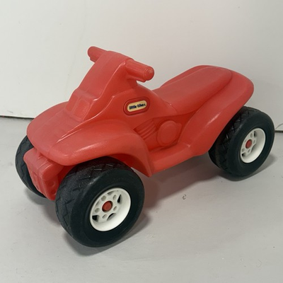 #ad Vintage Little Tikes Ride On ATV 4 Wheel Quad Red Toddler Push Bike Toy $229.00