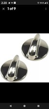 Surface Burner Cooktop Heavy Duty Chrome  Control Knobs X 2 WB03K10303