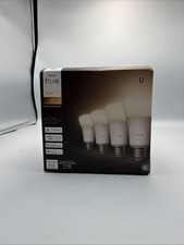 Philips Hue A19 E26 White 60W Equivalent 810 Lumen Smart LED Bulb - 4 Pack
