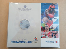 2021 TEAM GB 2020 TOKYO OLYMPICS COLOURED 50p SEALED IN ROYAL MINT PACK