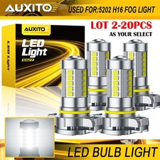 2-20 Auxito Bright White Led 5201 5202 Bulb Fog Light Driving Drl Lamp 4000lm 6g 2-20 Auxito Bright White Led 5201 5202 Bulb Fog Light Driving Drl Lamp 4000lm 6g