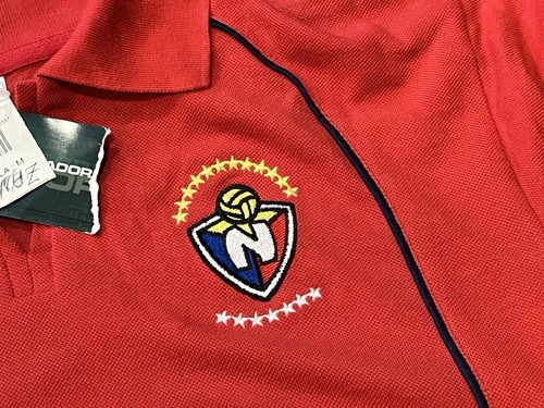 Polo de fútbol a rayas medianas roja Diadora El Nacional Ecuador para hombre - Imagen 6 de 10