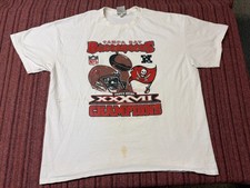 MENS VINTAGE Y2K 2003 TAMPA BAY BUCCANEERS SUPER BOWL CHAMPIONS SHIRT SIZE 2XL