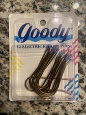 Vtg 1989 Goody 12 ELECTRIC HOT ROLLER PINS 3 sizes Made In USA Hair Curler NOS