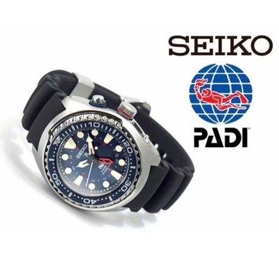 Seiko SUN065P1 PADI Diver Watch 200m Stainless Steel Blue Dial Genuine