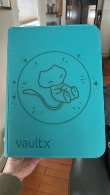 Vault X 9 Pocket Teal BUBBLEMEW Laser Engraved Binder