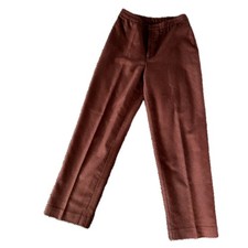 Vintage Harris Wallace Women's Brown Wool Blend Dress Pants Size 4P