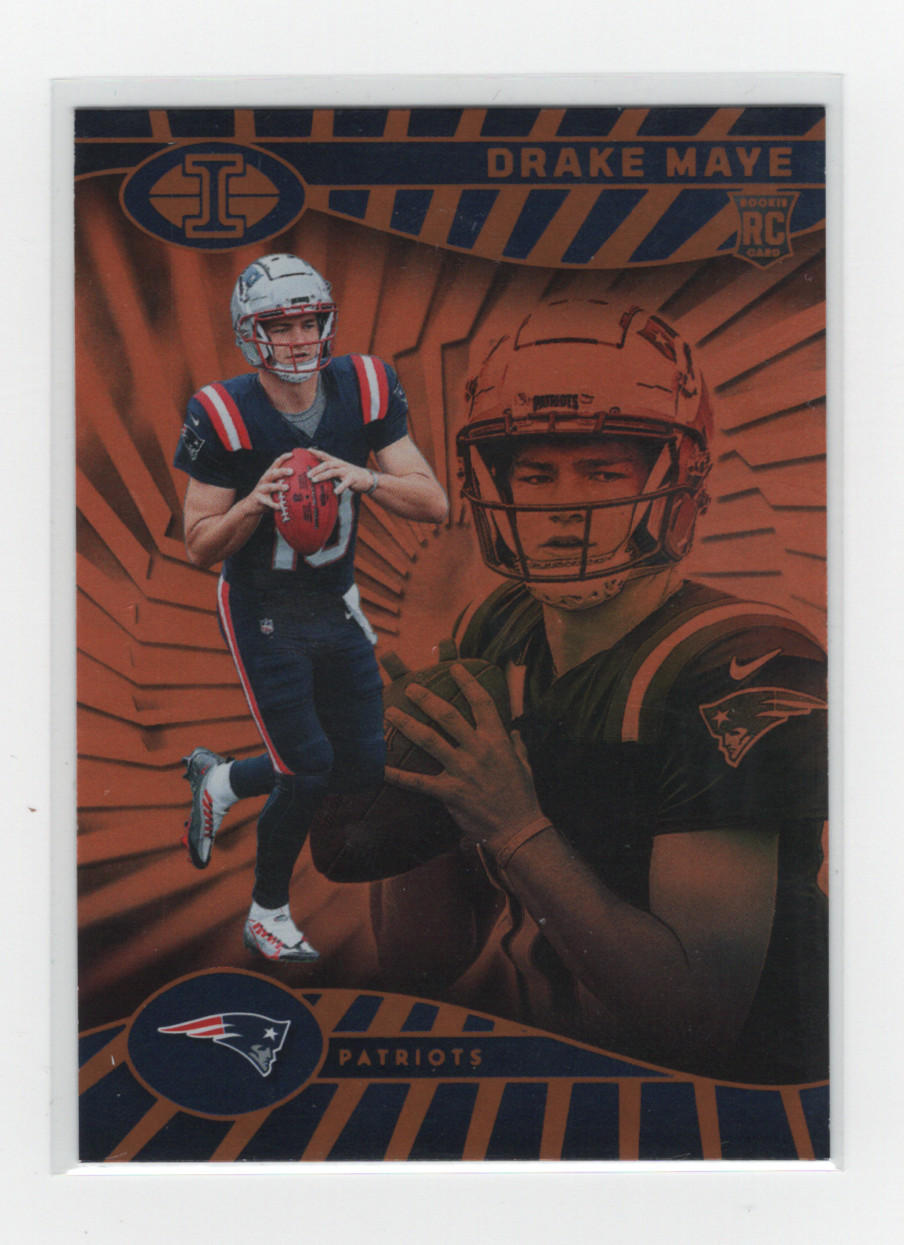 2024 Panini Illusions - Drake Maye #59 Trophy Collection Orange (RC)