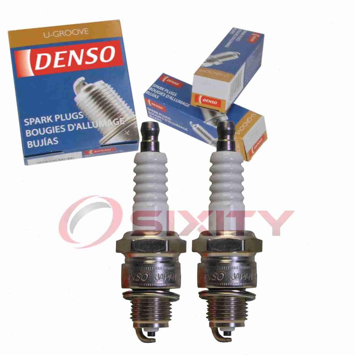 2 pc DENSO 3070 Standard U-Groove Spark Plugs for W20FPR-U 92143 7022 ma