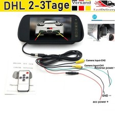 DHL 7 Zoll MONITOR INNENSPIEGEL RÜCKSPIEGEL KFZ Auto Für_Einpark Rückfahrkamera