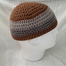 Adult Handmade Crochet Skull Cap Kufi