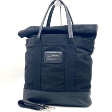Bolso de Mano BALENCIAGA Roll Up 2016 Lona Gran Capacidad Negro Edición Limitada VHT