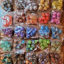 7er W&uuml;rfel Set Mix (D4&ndash;D20) &ndash; Tabletop, DnD, Pen & Paper &ndash; Verschiedene Farben