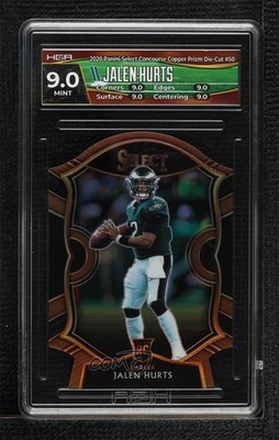 2020 Panini Select Concourse Copper Prizm Die-Cut /355 Jalen Hurts Rookie RC 4f5