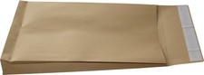 20 St. C4 Faltenversandtaschen braun Falte 40 mm Kuvert Briefumschl&auml;ge HK
