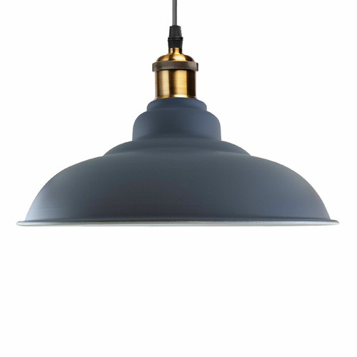 Lámpara colgante industrial con pantalla de techo de metal retro Reino Unido - Imagen 76 de 117