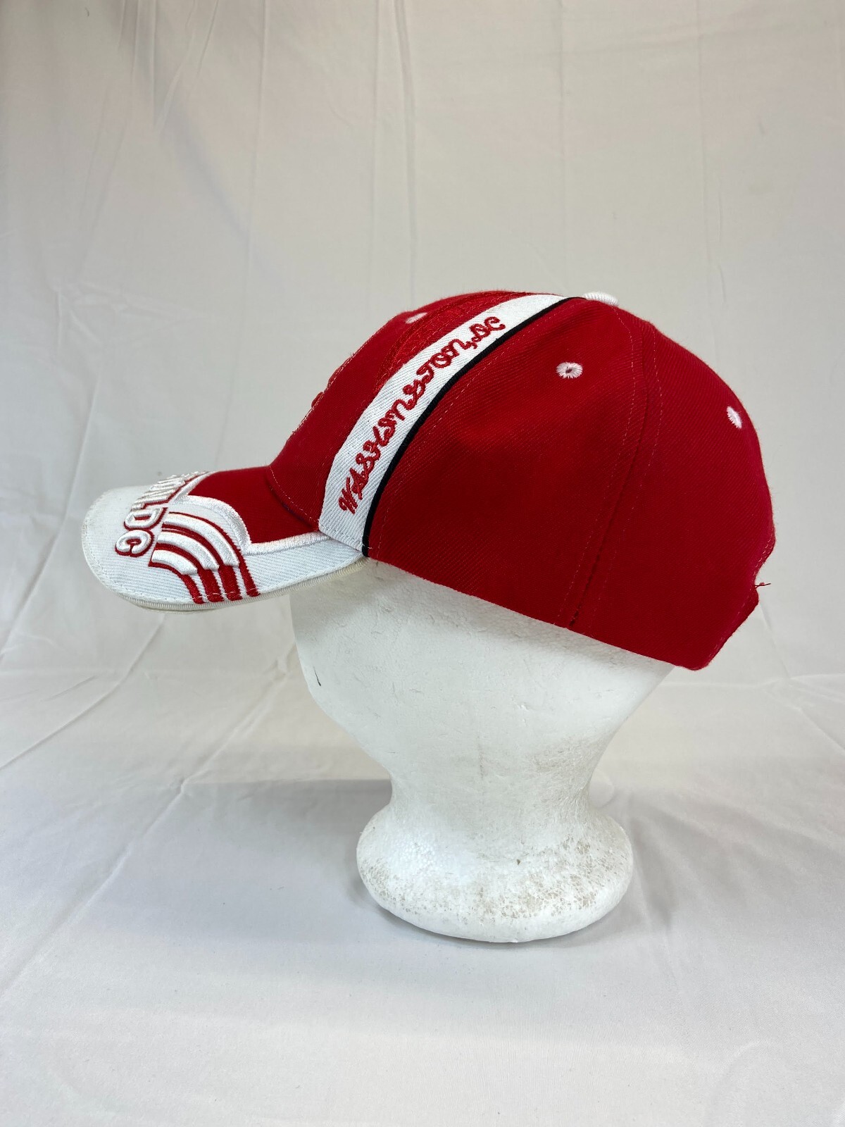 Washington DC Baseball Cap Strapback Hat Red Whit… - image 3