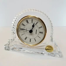 Staiger Classics French Lead Crystal Vintage Mantel Clock Original Box Included.