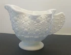 Vintage Fenton White Milk Glass 'Daisy & Button' Creamer