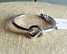 kate spade - Loves Me Knot- Cuff Bracelet- Silver- NWT- 98 C27