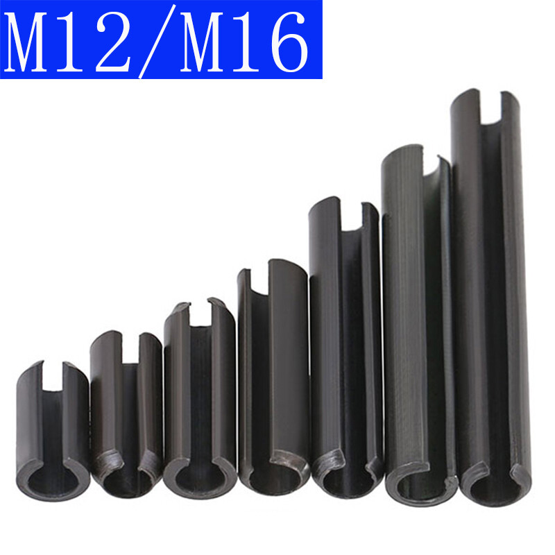 M12 M16 Black Carbon Steel Spring Type Straight Pins Slotted Split Dowel Sellock