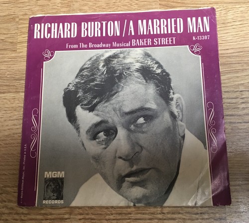 ACTORS US SP picture sleeve Richard BURTON A married man Finding words fo spring - Foto 2 di 2