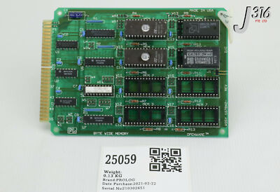 25059 PROLOG PCB, 7704 BYTE WIDE MEMORY, 107860-001 107842 | eBay
