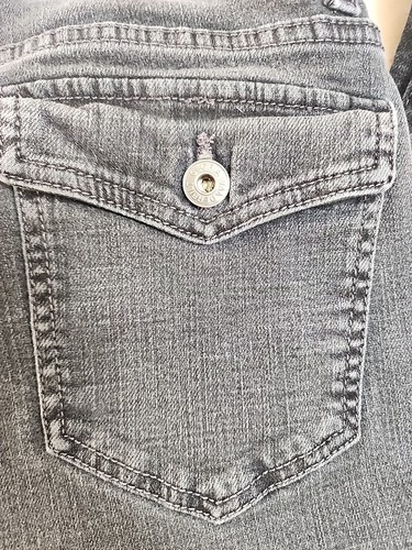 Gloria Vanderbilt Straight Leg Charcoal Denim Jeans Women's 6 - Picture 6 of 6