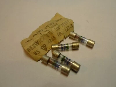 Fuse 20mm 250V Vintage Beswick Various Values