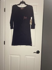 Juicy Couture Pajamas Large Navy With Pink Graphics Nwt Msrp 65.00