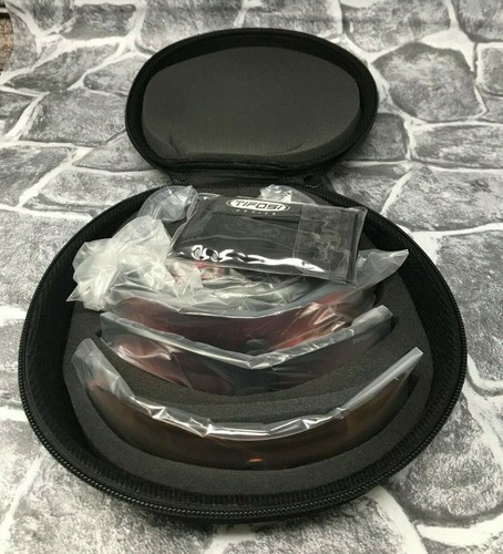 Tifosi Pro Launch HS Matte Black - Interchange - 1321200121 - Red and Peach New - Picture 5 of 5
