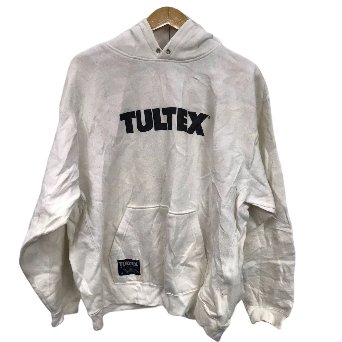 Vintage TULTEX Big Logo White Colour Hoodie