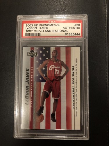 LeBron James [2007 Cleveland National] #20 2003 Upper Deck Phenomenal Beginning card