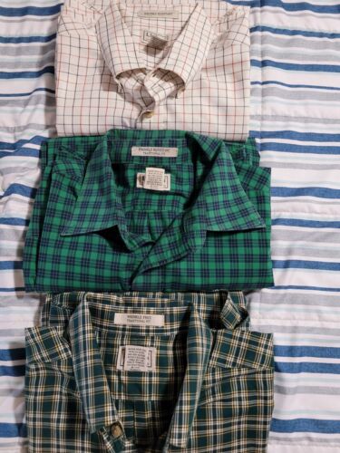 3 LL Bean Traditional Fit Mens Large Tall LT Button Up Long Sleeve Shirts L194 - Picture 2 of 24