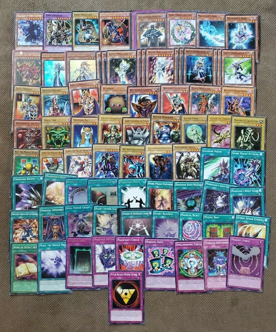 Yugioh Yugi Moto Battle City Dark magician Silent Magician Deck | eBay