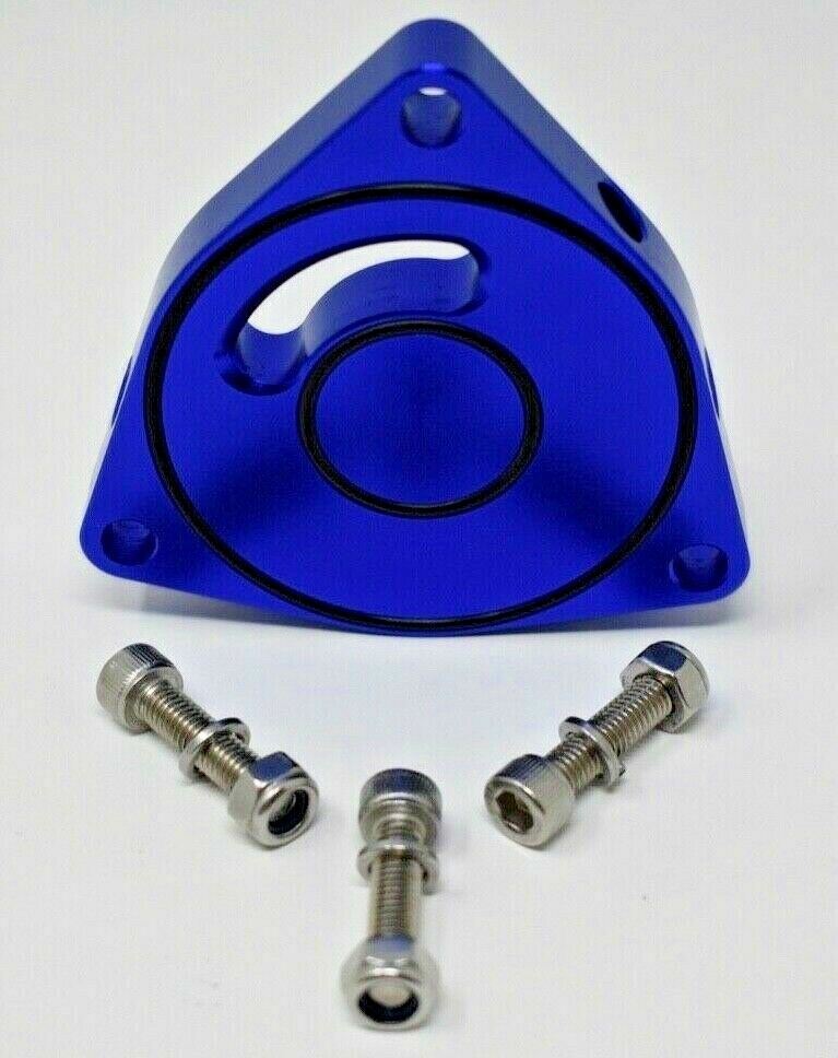 ECS - 028495ECS01 - VW MK8 2.0T / Audi 3.0T Diverter Valve Spacer - Clear Anodized
