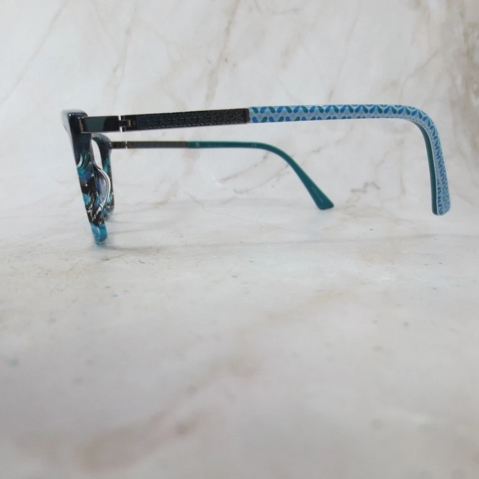 Женская оправа для очков Nicole Miller Lulu C03 синяя черепаховая с полным ободком 49-15-125 - Изображение 3 из 4