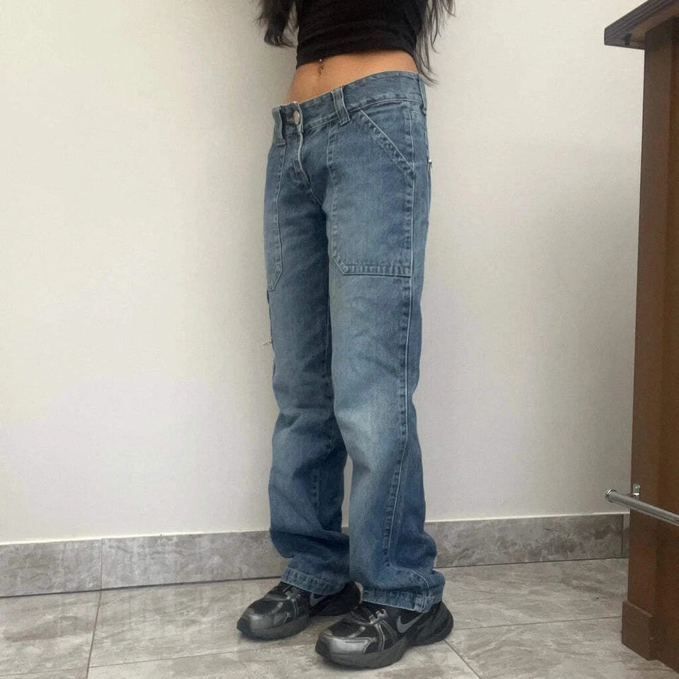 Unbranded Jeans - 28W UK 8 Blue Cotton Blend - Image 3 of 4