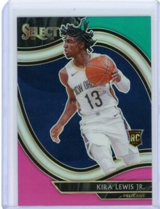 2020-21 Panini Select Courtside Teal/White/Pink Prizm Rookie #288 Kira Lewis Jr.