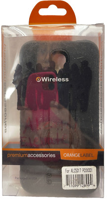 OrangeLabel Premium Case w/ Kickstand For Alcatel One Touch Elevate 5017 - Black