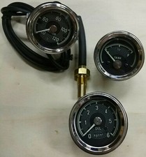 UHREN FÜR MERCEDES 190SL: WASSERTHERMOMETER, MANOMETER UND BENZINUHR UHREN FÜR MERCEDES 190SL: WASSERTHERMOMETER, MANOMETER UND BENZINUHR