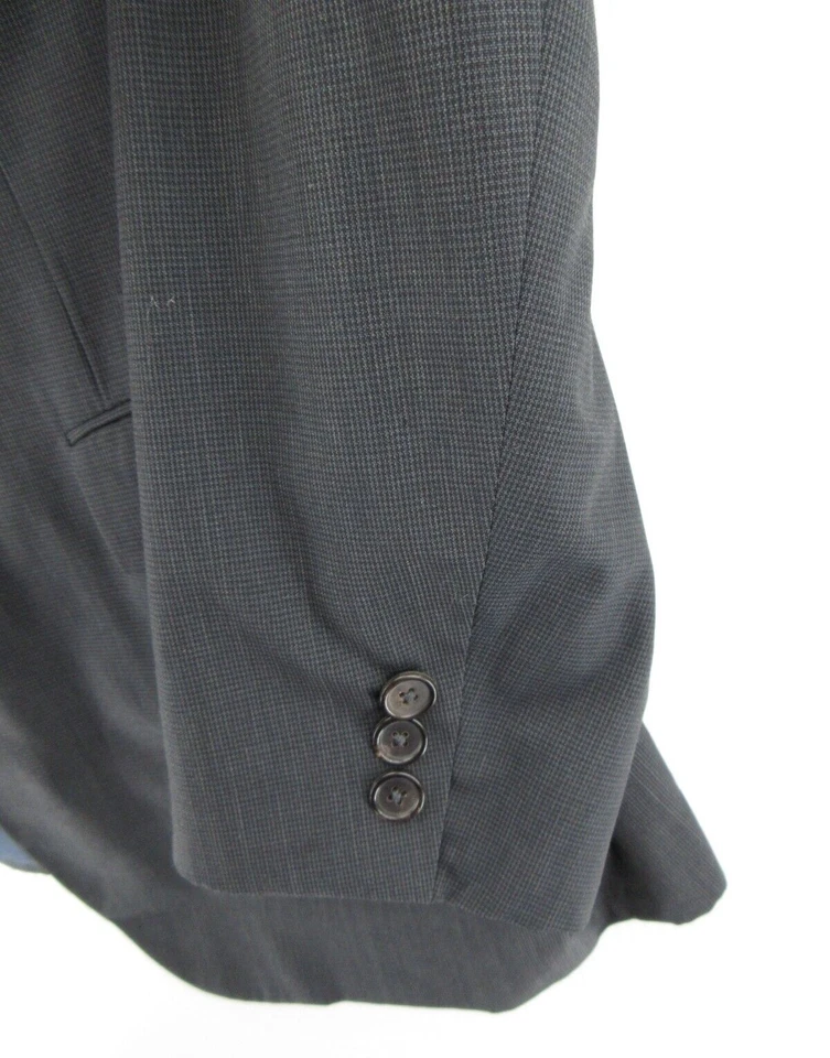 Abrigo Deportivo Jil Sander Hombres 42 Azul Blazer Chaqueta Pata de Gallo Lana Hecho a Medida 56 Foto 3 de 4