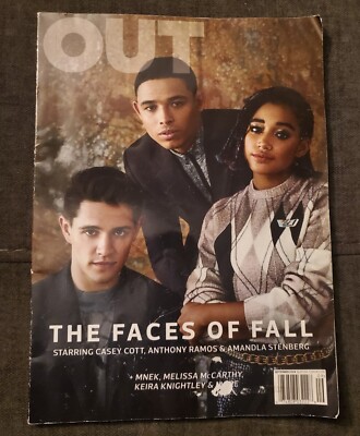 OUT Magazine: September 2018 Fall Preview Casey Cott, Anthony Ramos, Amanda Sten