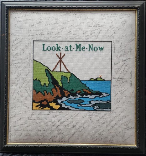 Look At Me Now Emerald Beach Cross Stitch Pattern 139 x 125 stitches Easy Level - Picture 2 of 4