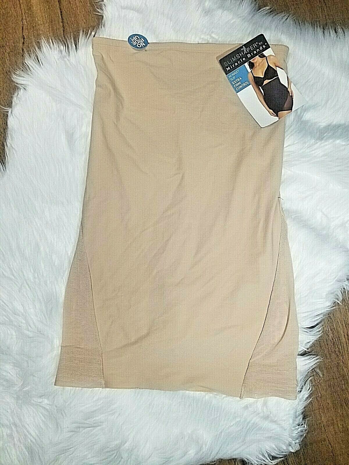 Slim Shaper by Miracle Brands HiWaist Slip Extra Firm Control Nude XXL