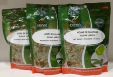 HOJAS DE GUAYABA GUAVA LEAVES  40 Grs 3 Bags  Hanan 